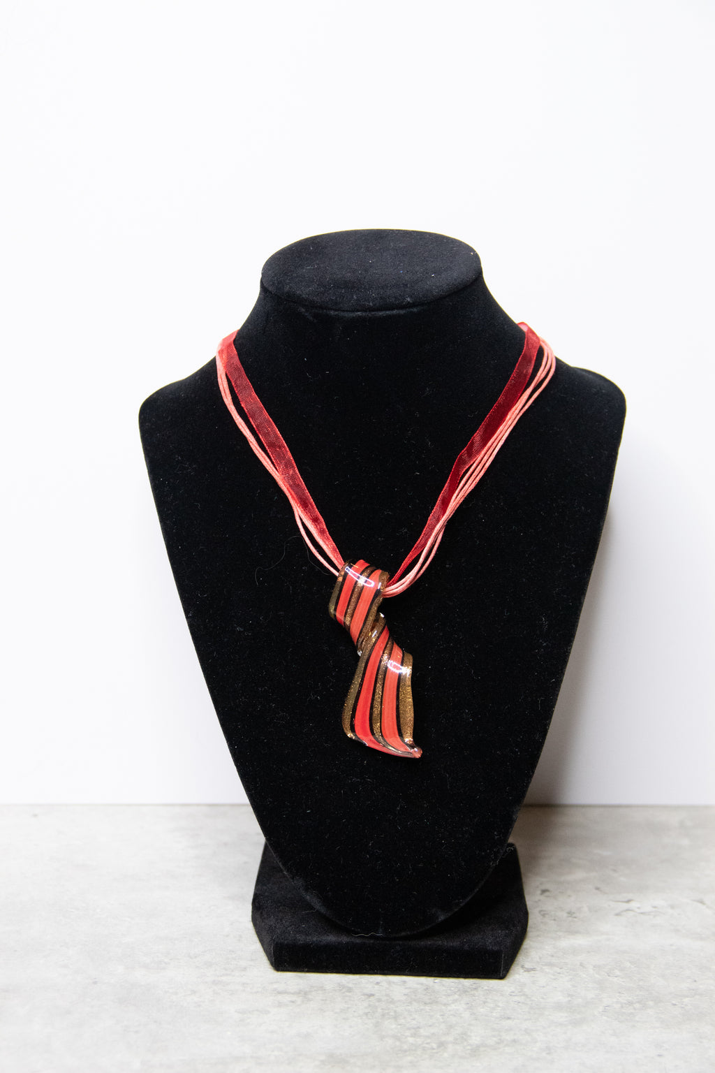 Red/Gold Italian Glass Necklace