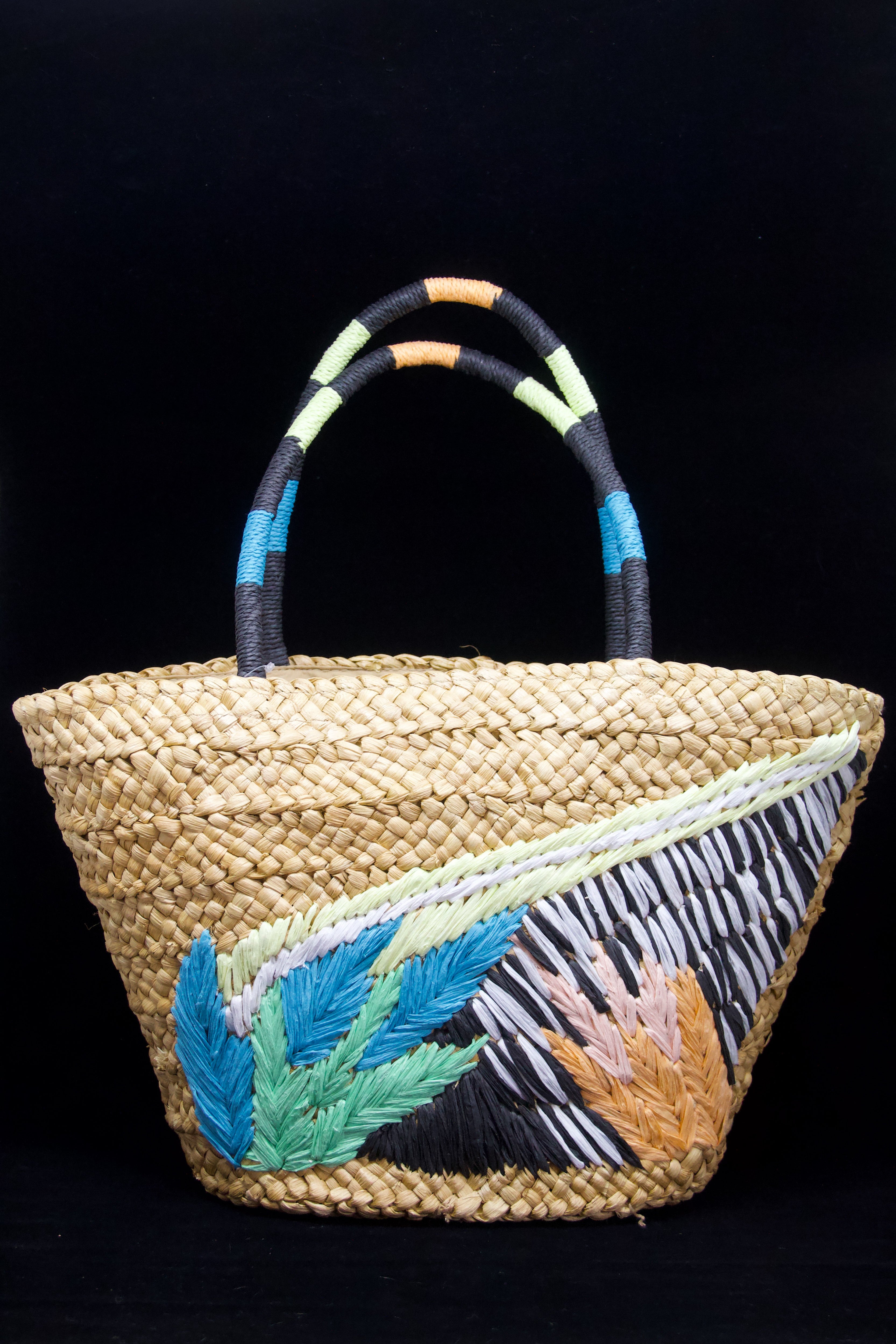Woven Palm Beach Bag