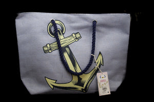 Paradise Blue Anchor Beach Bag