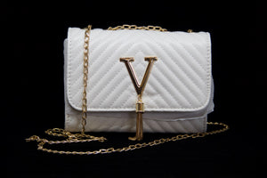 V Purse White (small)