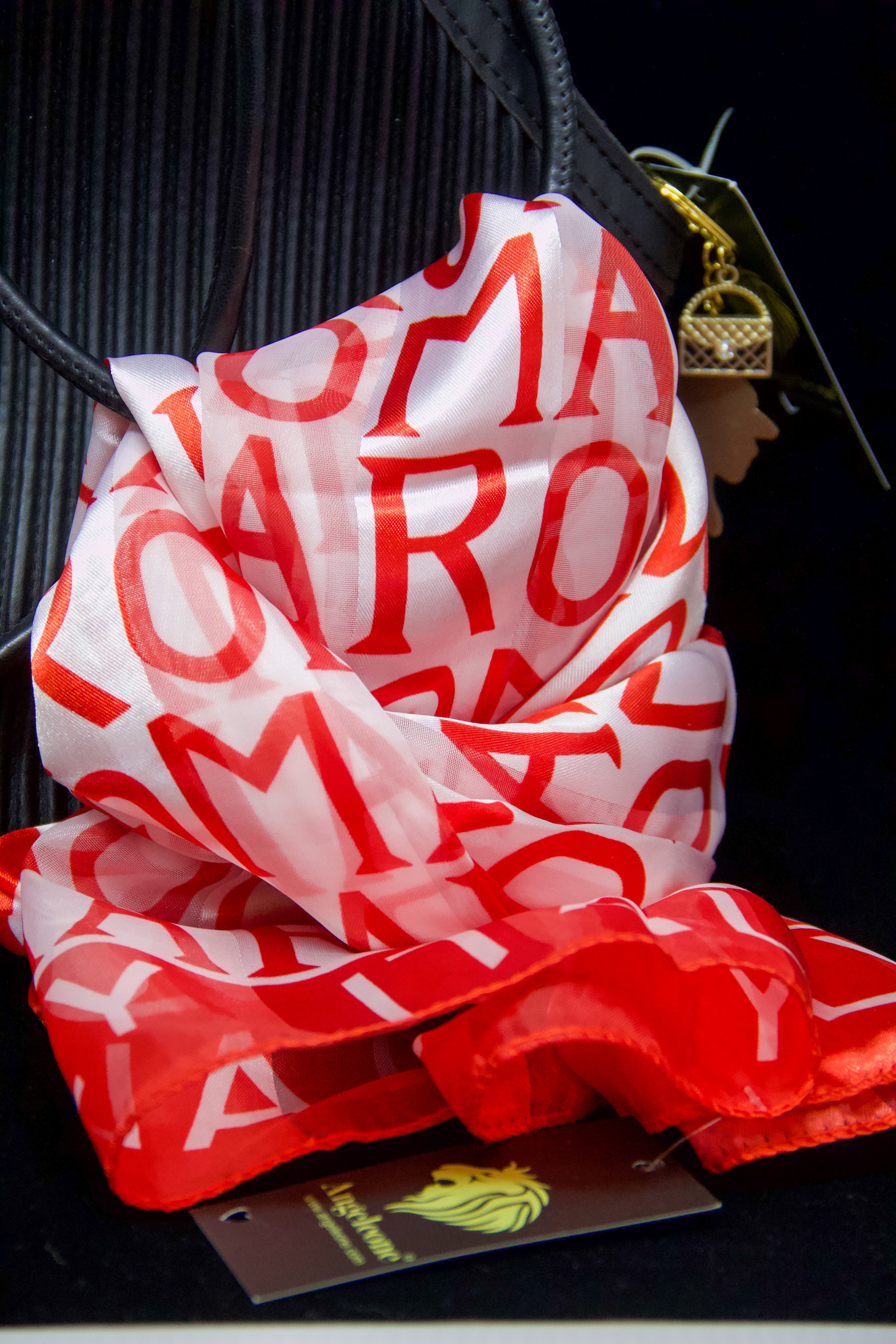 Roma Red/White Scarf
