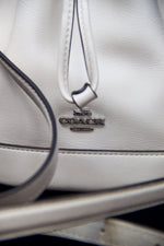 Coach White Mini Bucket Bag