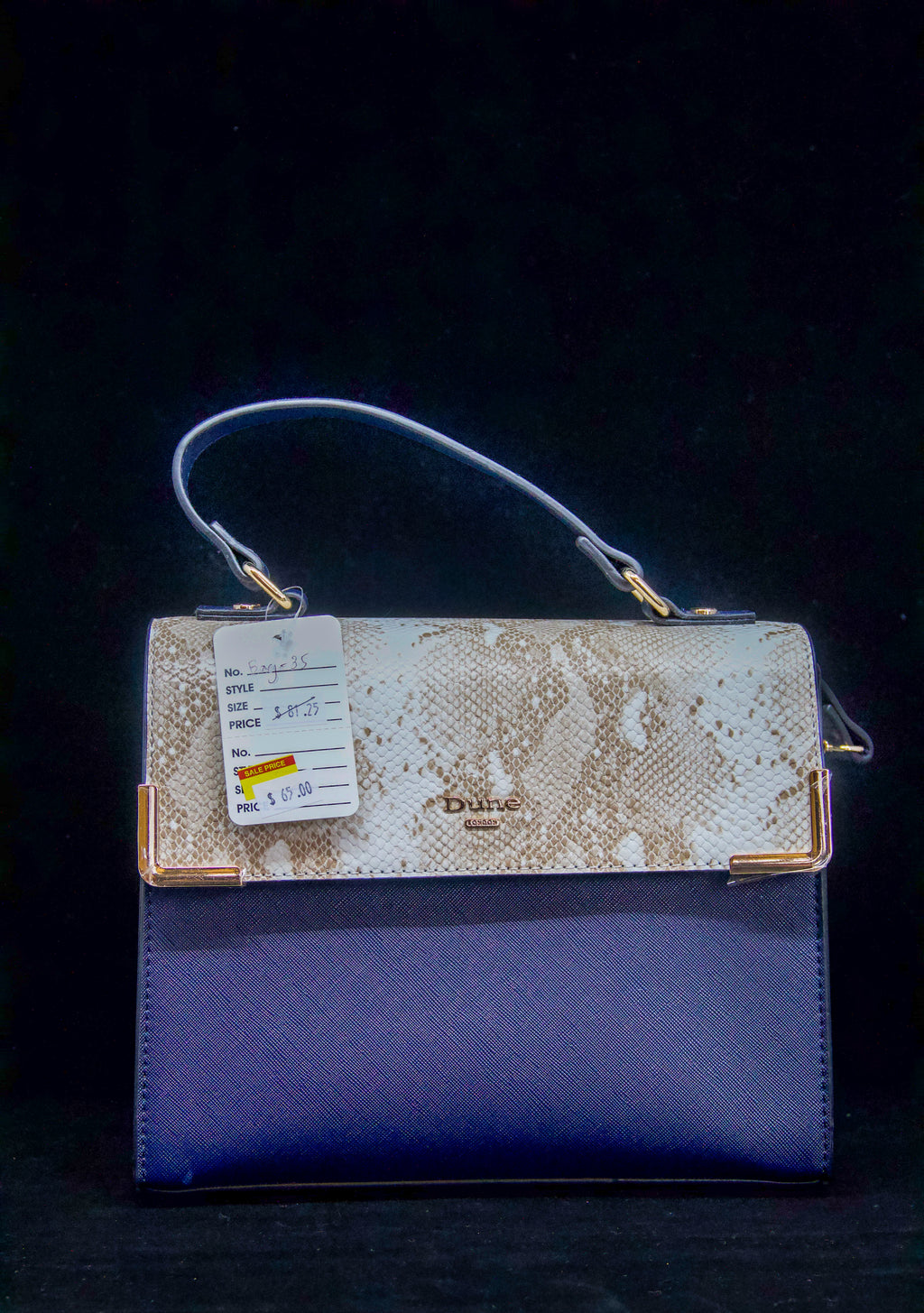 Dune London Two-Tone Top Handle Bag