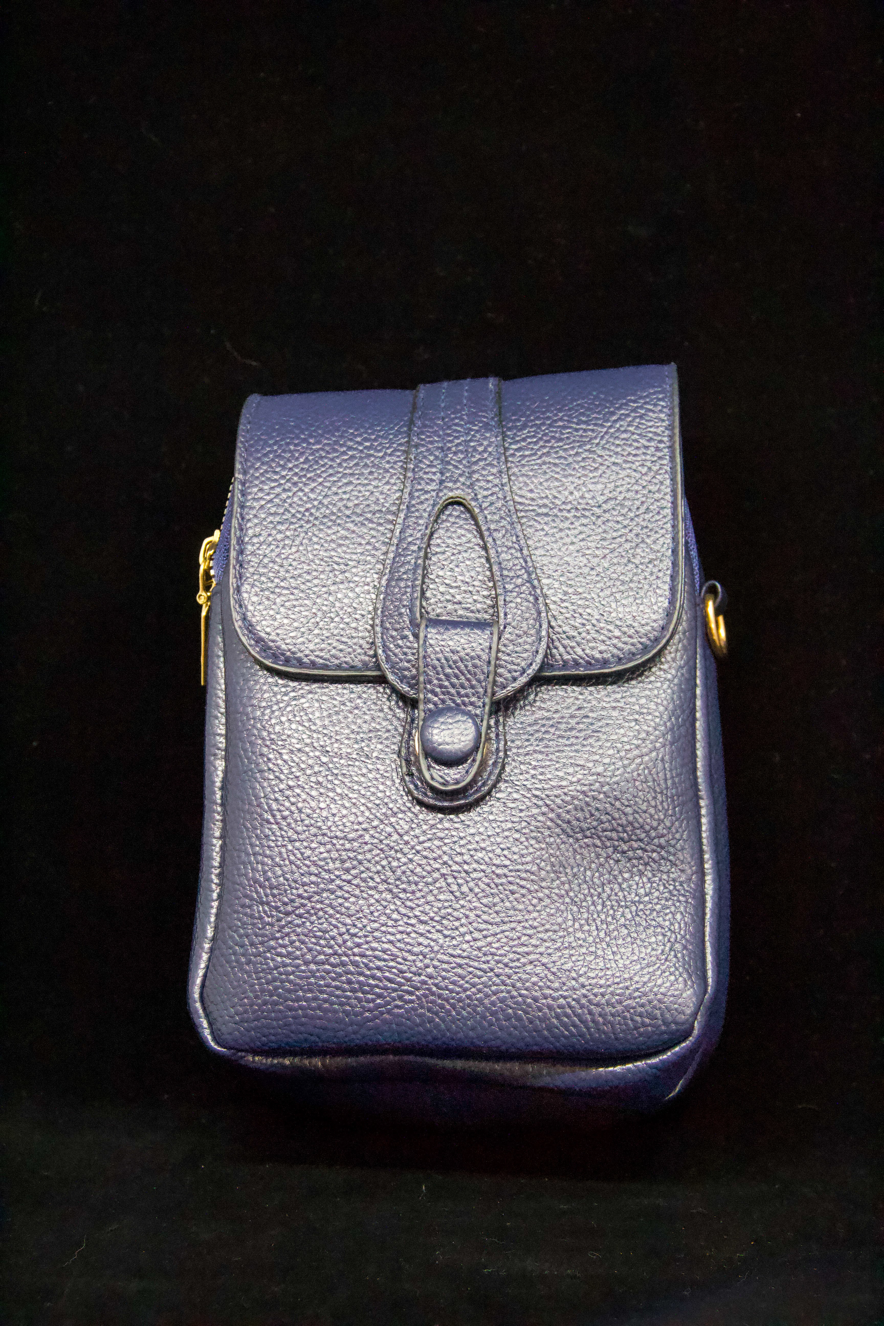 Navy Leather CrossFit Crossbody