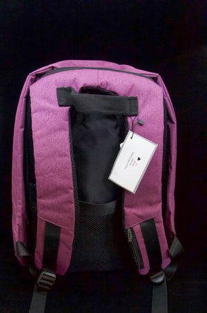 Puple Anti-Theft Backpack