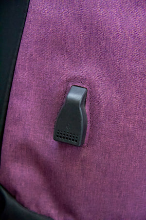 Puple Anti-Theft Backpack