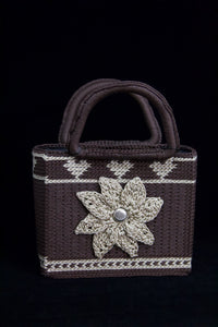 Crochet Brown Purse